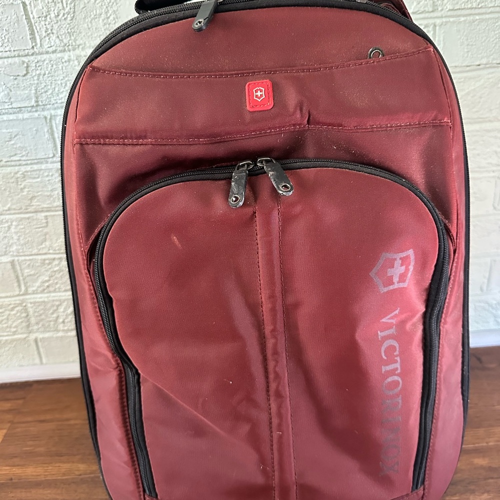 Victorinox Burgundy Carry On Luggage
